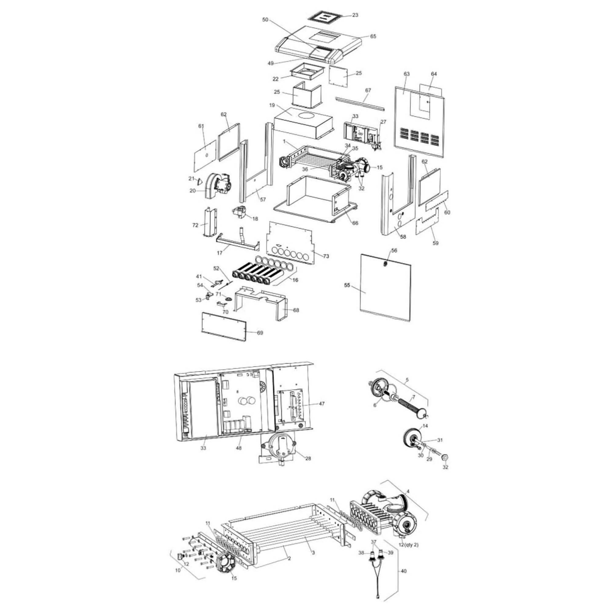Jandy Heater LXi Low NOx Part List