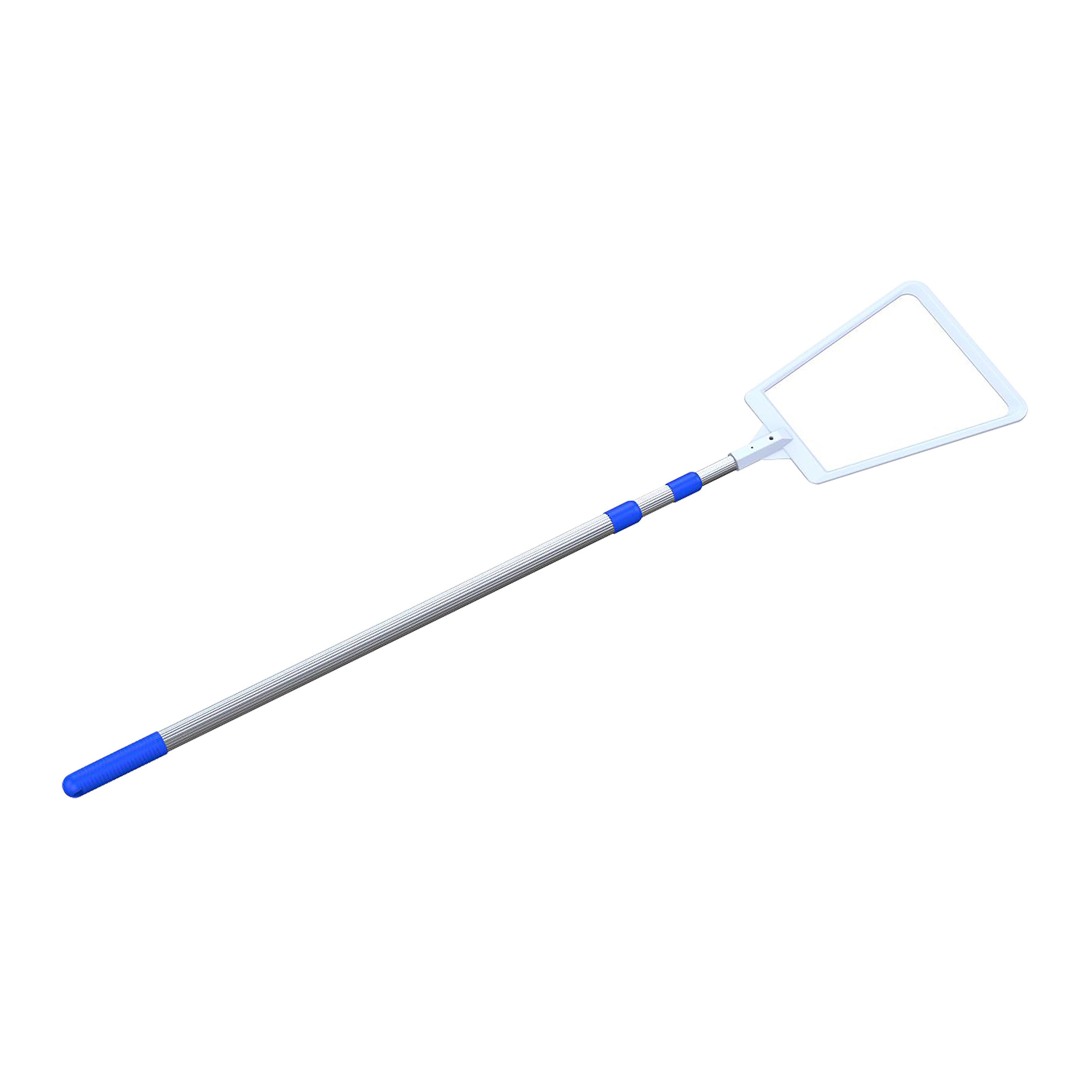 4' - 10' Telescopic Pole with Leaf Rake Net