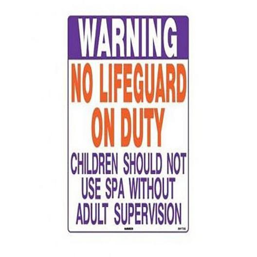 National Stock Sign  TX Spa Warning 18 inch X 24 inch