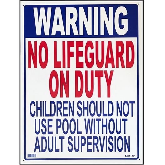 Texas State Pool Warning Sign