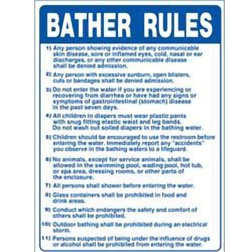 National Stock Sign  NJ Spa Rules 24 inch X 36 inch