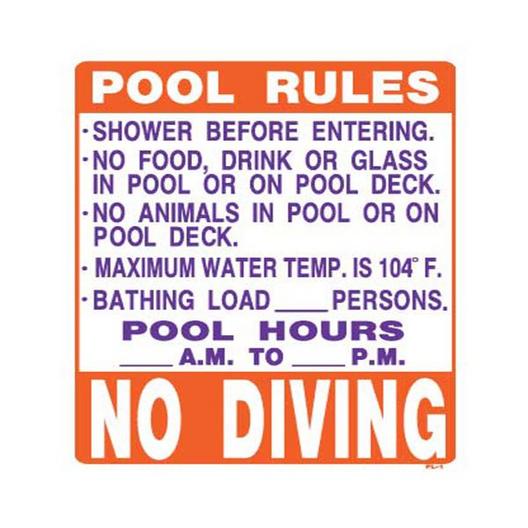 Florida State Specific  Pool Rules