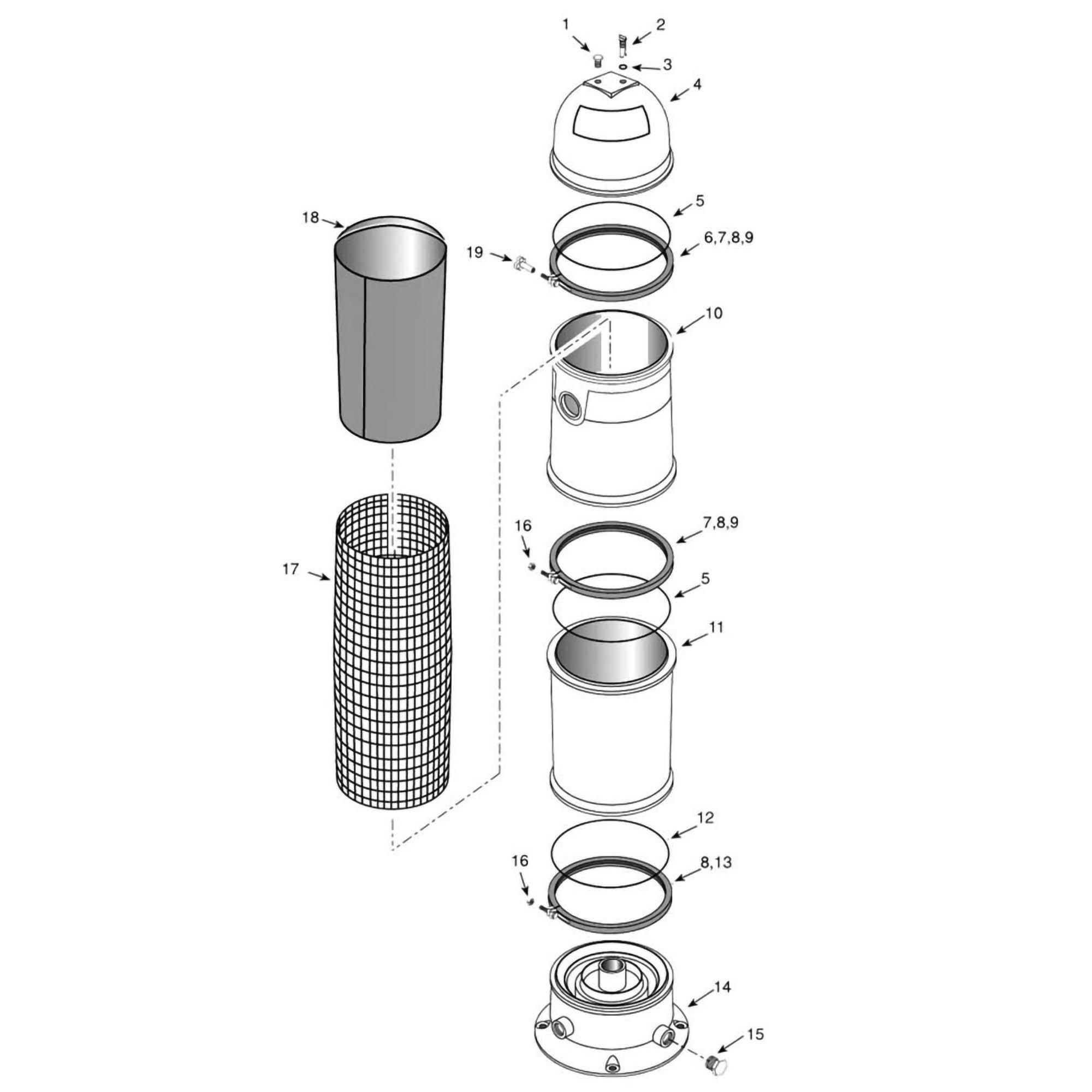 Sta-Rite 60SEP Separation Tank Replacement Parts