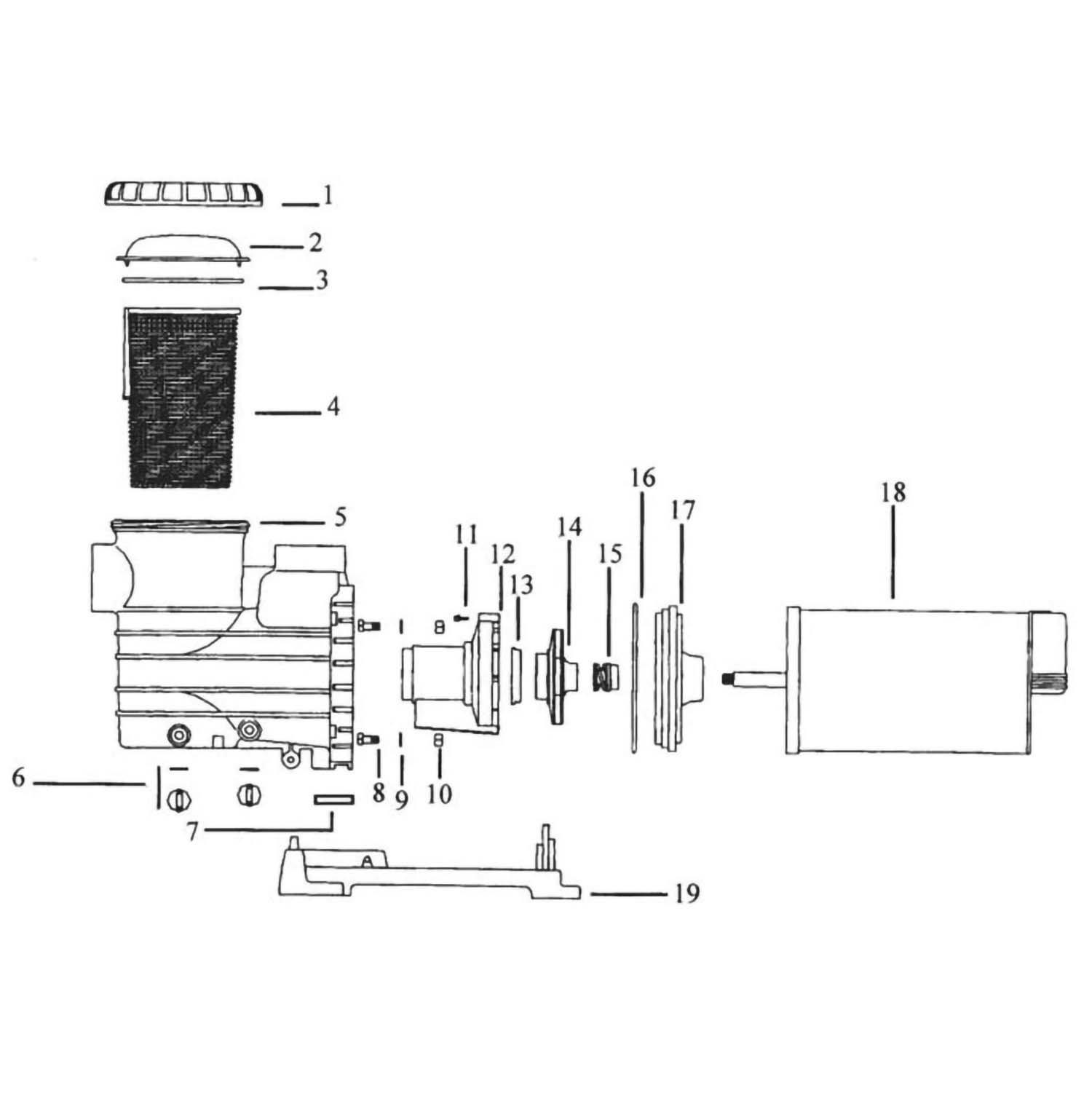 Jacuzzi Cygnet I  II Pump Parts