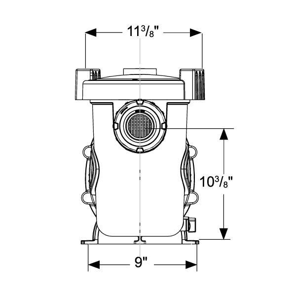 Jandy  Stealth Energy Efficient High Head 1HP Full Rated Single Speed Pool Pump 115V/230V