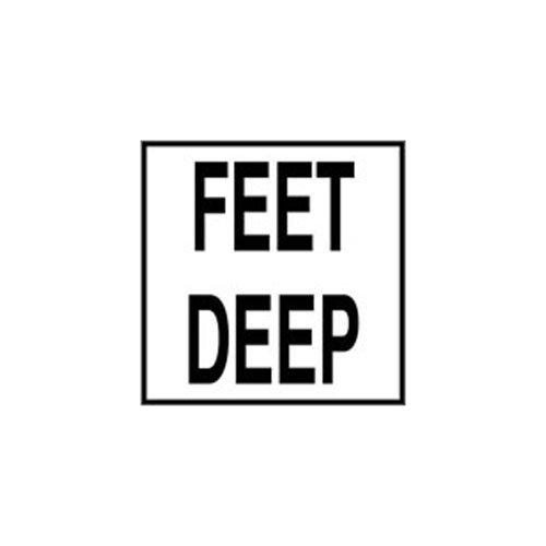 Inlays  6 Glass FEET DEEP Depth Marker Tile