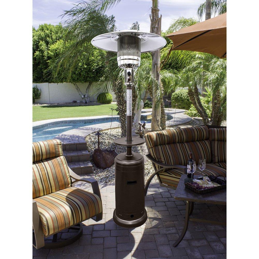 AZ Patio Heaters  Bronze Patio Heater with Table 48K BTU