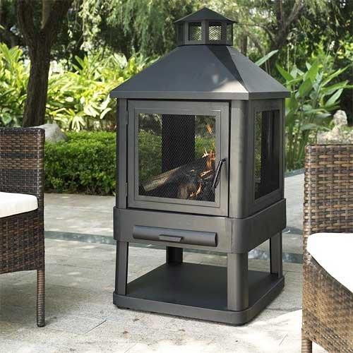 Crosley Monticello Enclosed Outdoor Fire Pit | In The Swim