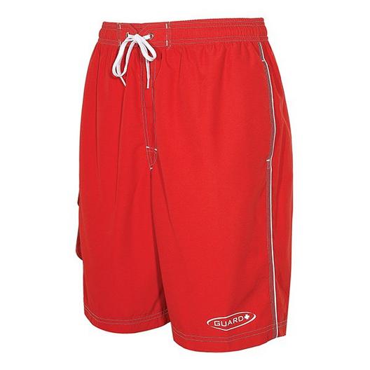 Men's Lifeguard Red Long Shorts  Medium