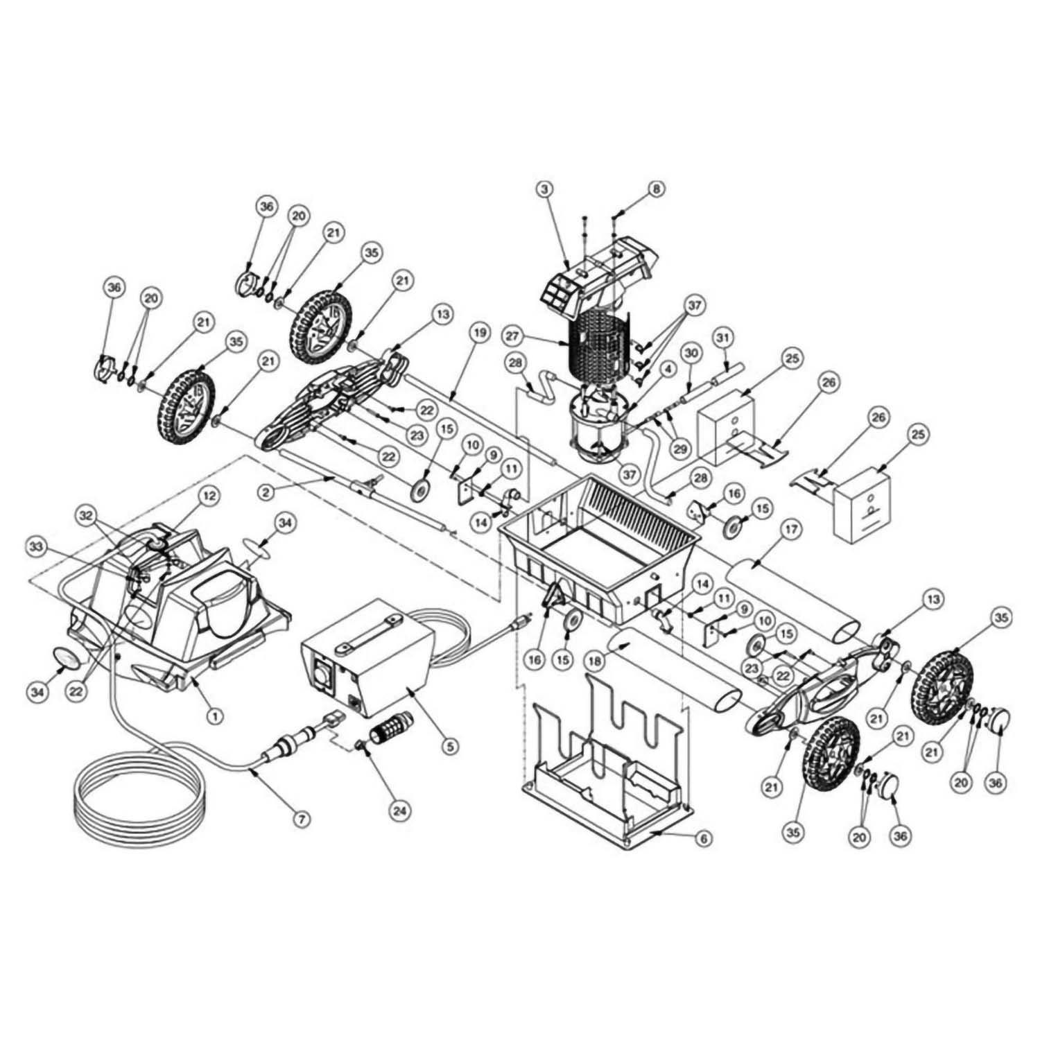 Pentair Prowler 710 Pool Cleaner Parts