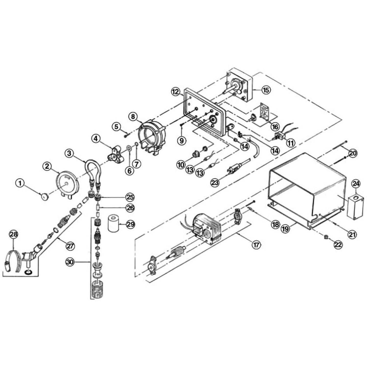 Blue-White A-100 Flex-Flo Peristaltic Pump Parts