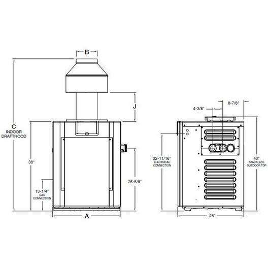 Raypak  Millivolt Propane Pool Heater