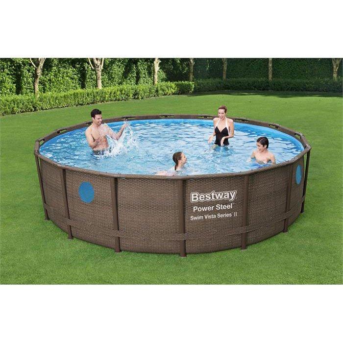 Bestway  16 x 48 Power Steel Swim Vista Above Ground Pool