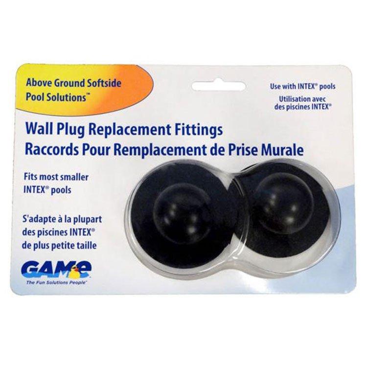 4554 Wall Plug Replacement Fitting for Intex Pools, 2 Pack
