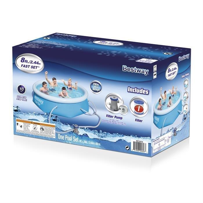 Bestway  8 ft X 26 in Fast Set Inflatable Pool Set