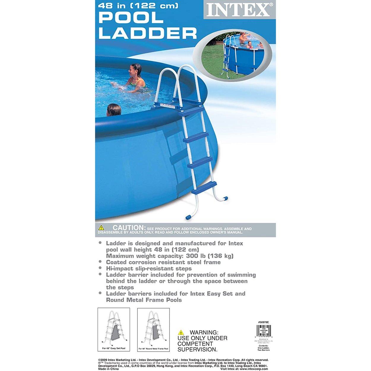 Intex  Pool Ladder with Barrier for 48 Pool Wall
