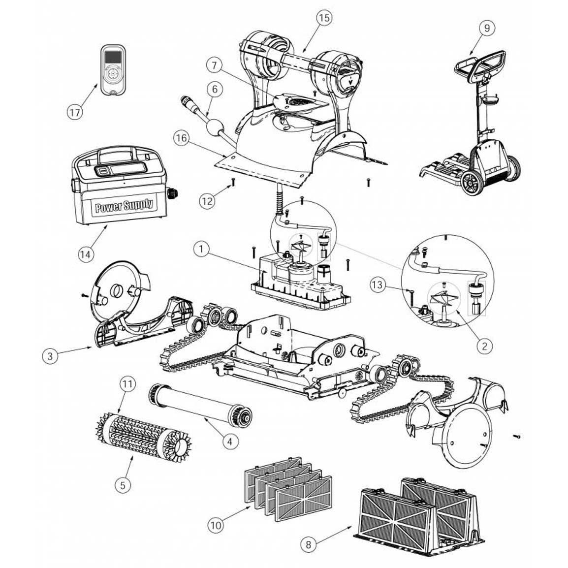 Pentair Prowler 830 Part Schematic