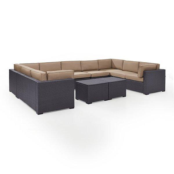 BISCAYNE 9 PERSON WICKER SET