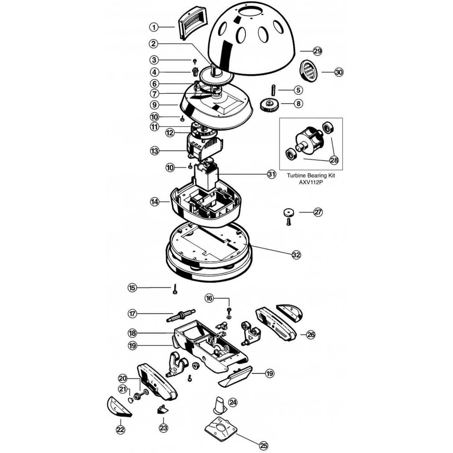 Hayward AquaDroid Pool Cleaner Parts