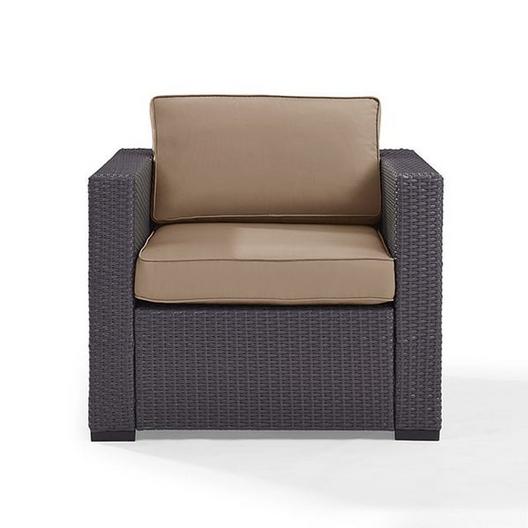 Crosley  Biscayne Armchair with White Cushions