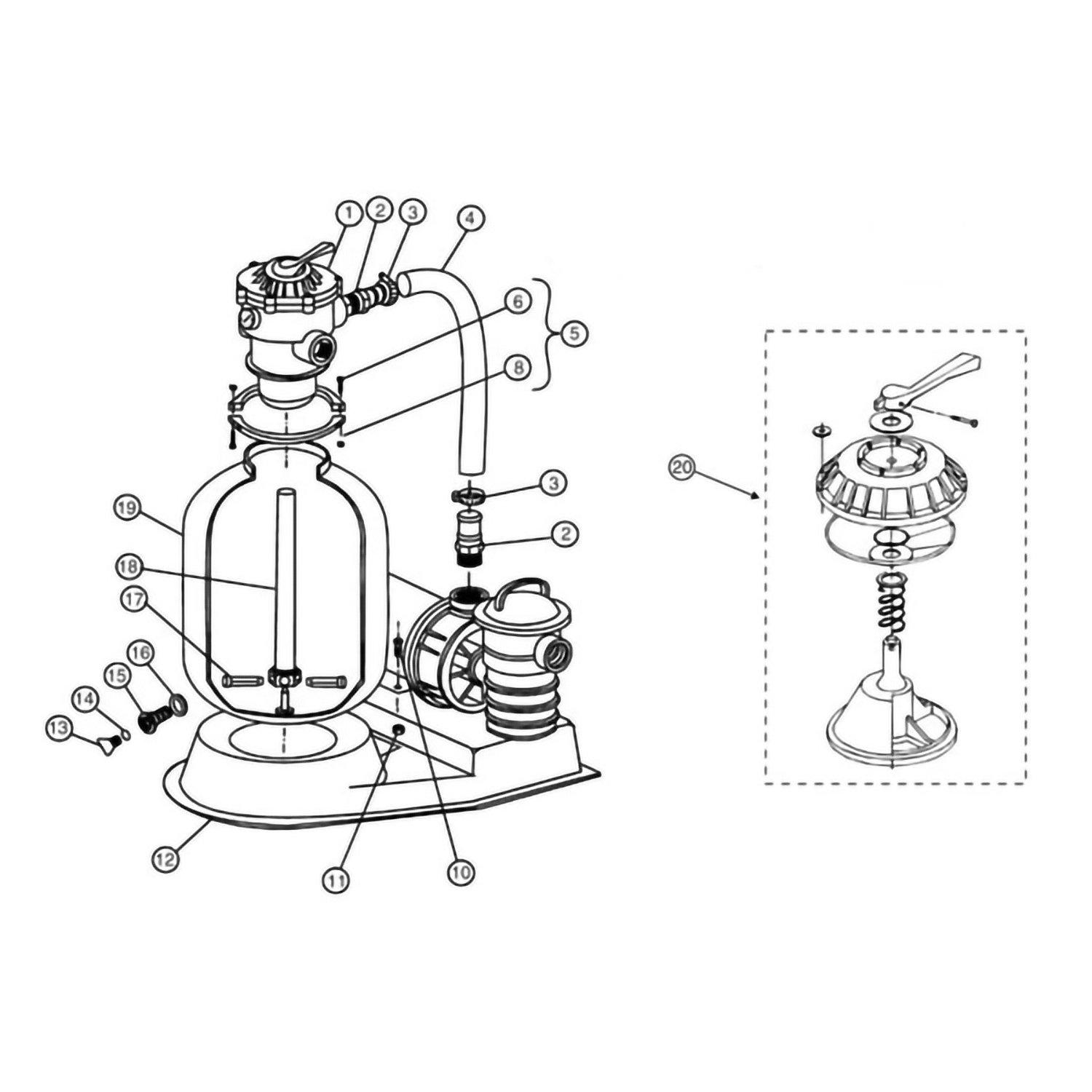 Pentair Sand Dollar & Starbright Filter Parts Pre-2009