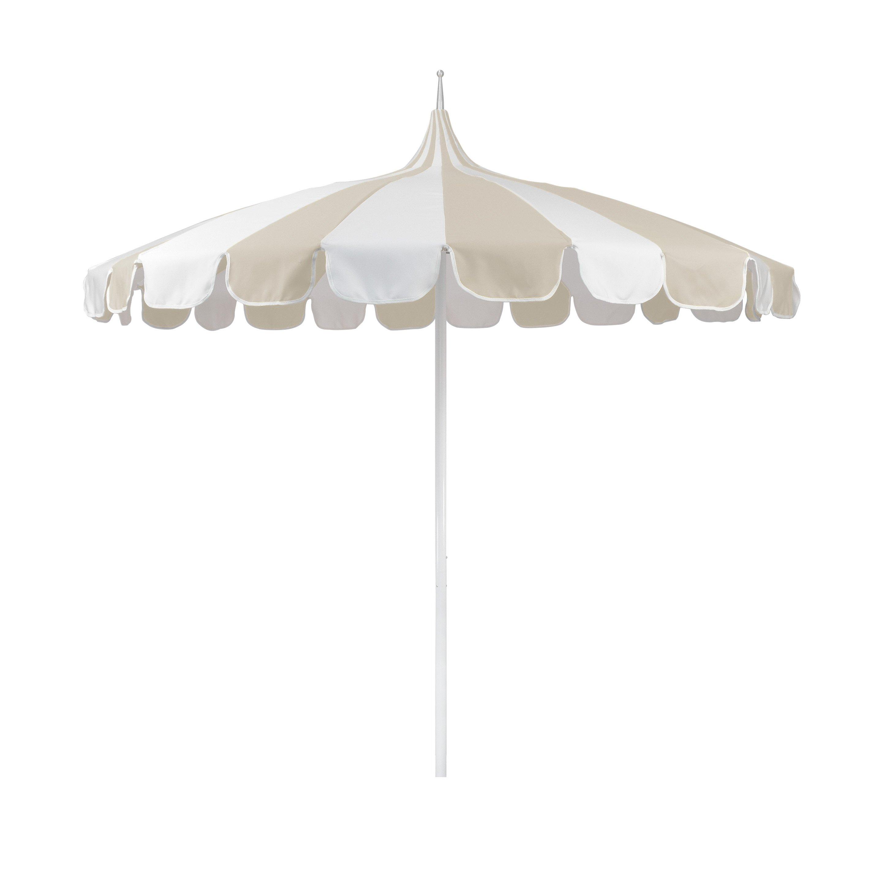 Vintage Pagoda Two-Tone 8.5 Umbrella Beige