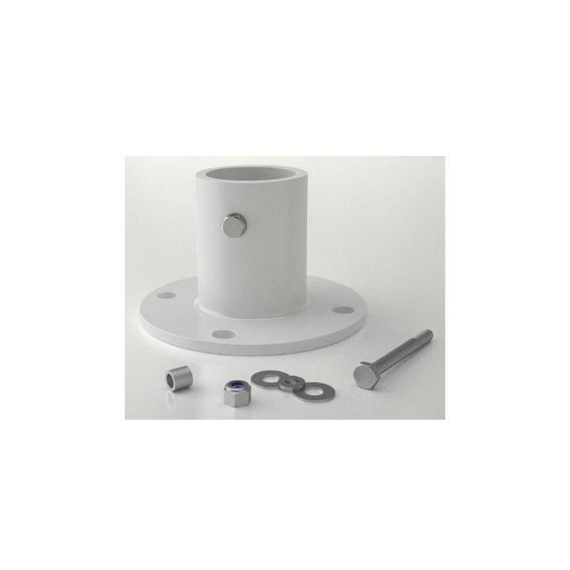 PermaCast Slide deck flange aluminum white