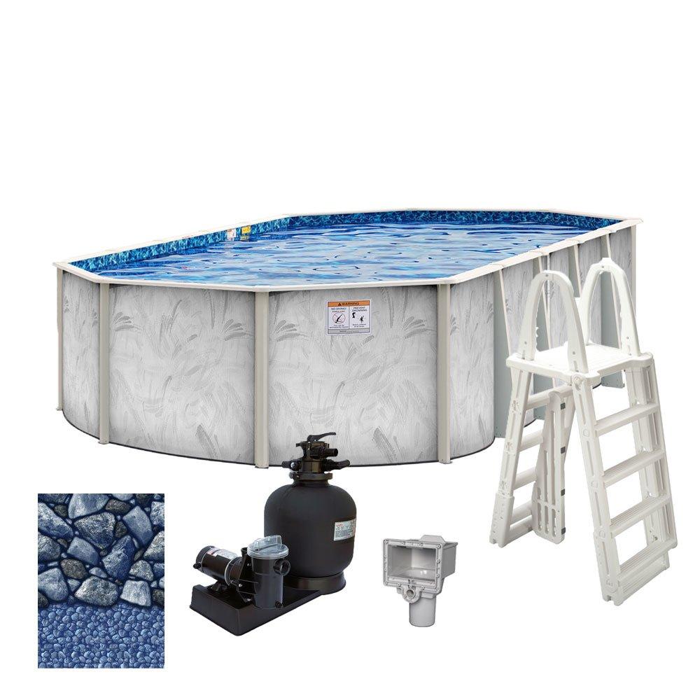 Carmen 15'x30' Oval Above Ground Pool Package