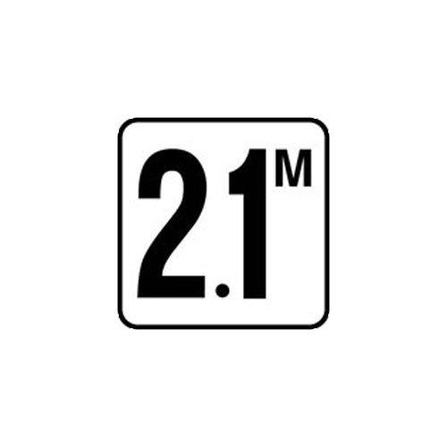 6" Skid Resistant Peel & Stick 2.1M Depth Marker