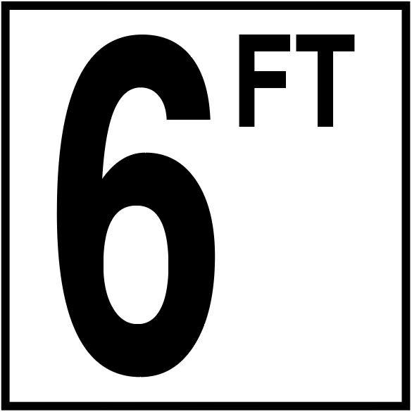 6" Smooth Ceramic 6FT Waterline Tile