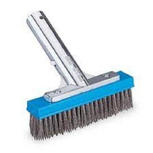 Pentair  604A 6 in Aluminum Back Algae Brush Stainless Steel Bristles for Plaster Concrete  Gunite