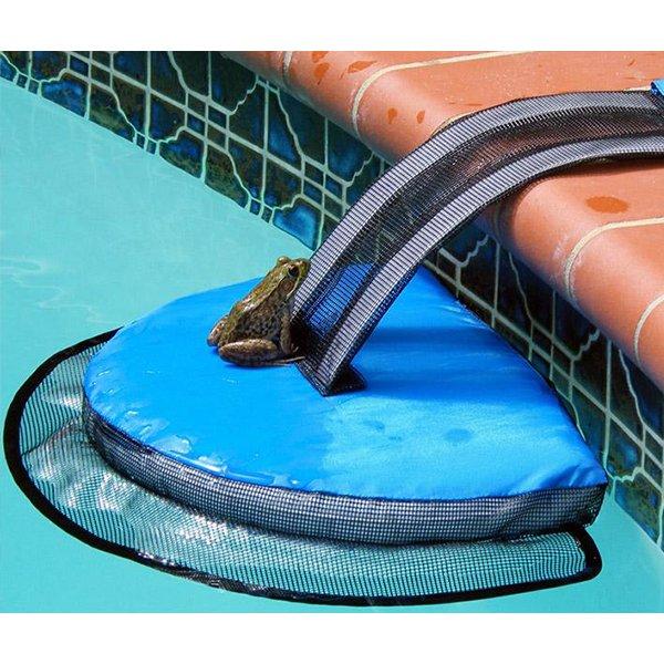 use a frog log to keep animals out of the pool
