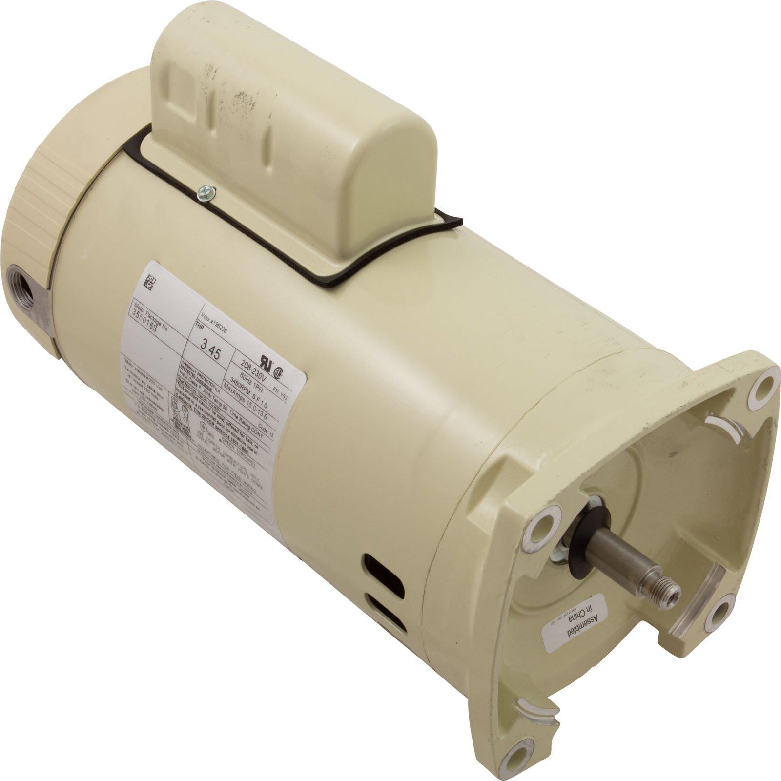 Pentair  355016S Square Flange 3HP Single Speed 208/230V Pool Motor