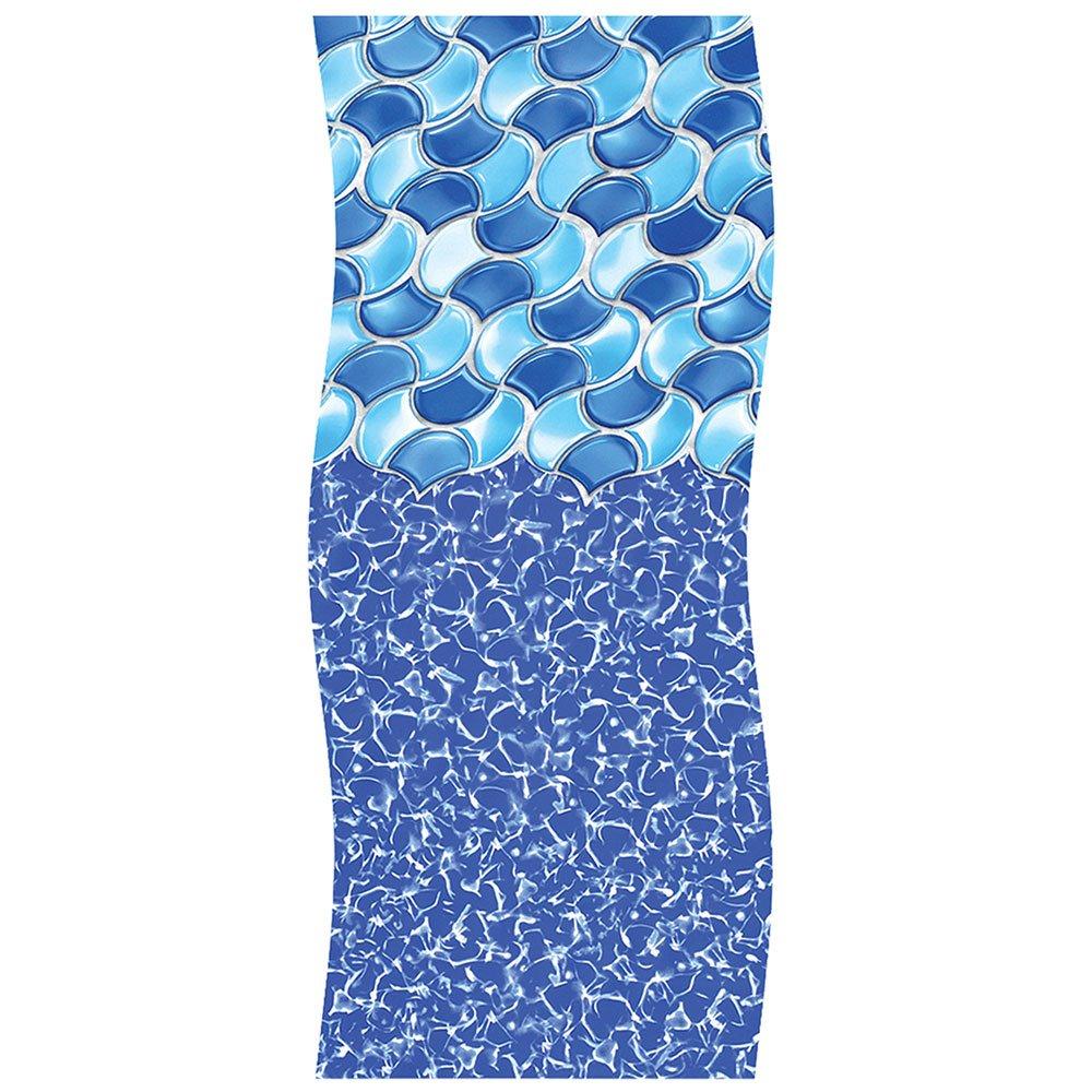 Overlap 15' Round 48/52 in. Depth Rolling Wave Above Ground Pool Liner, 20 Mil