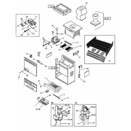 Raypak  Conversion Kit Natural Gas to LP 105A Electronic