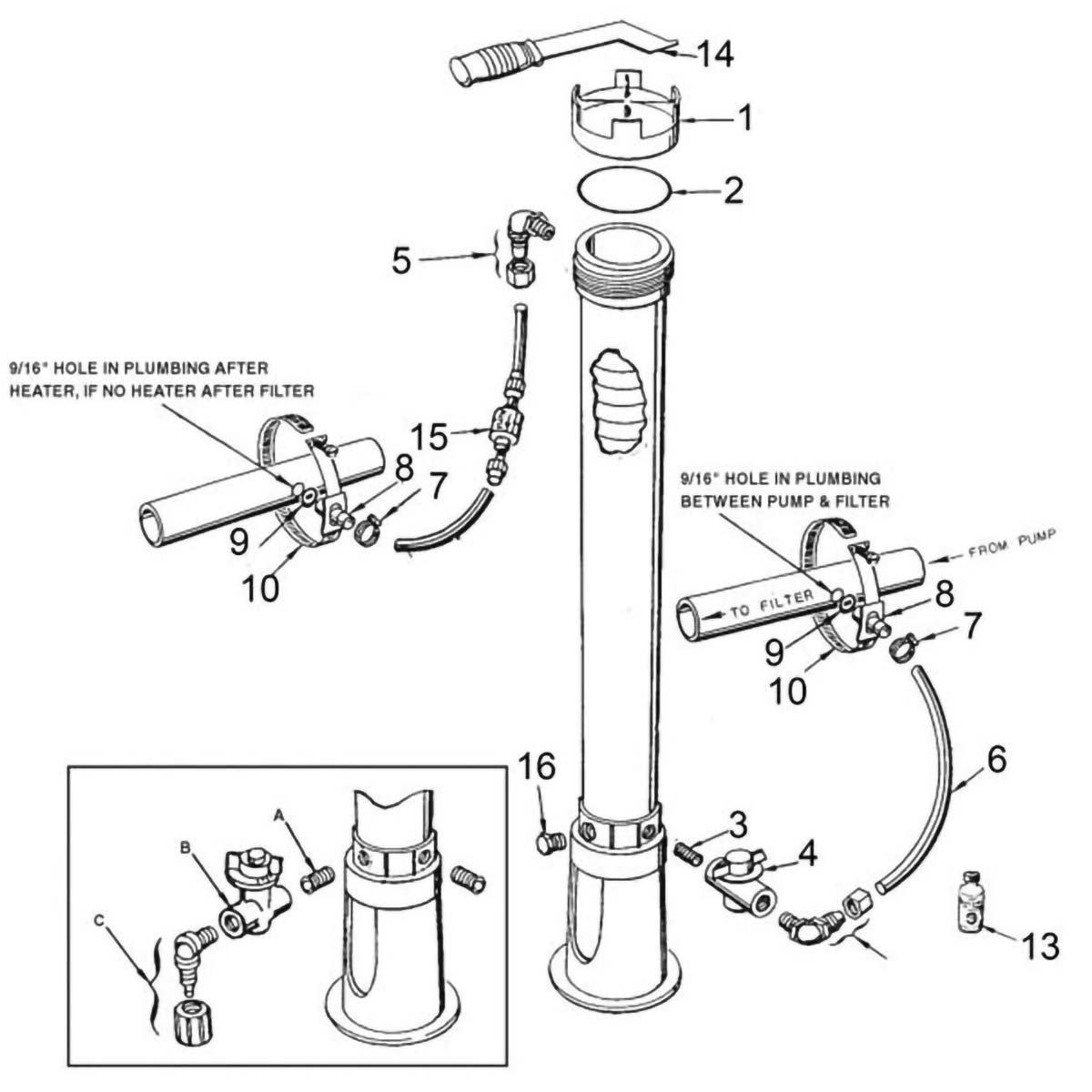 Model 300-29X Offline Automatic Chemical Feeder Parts