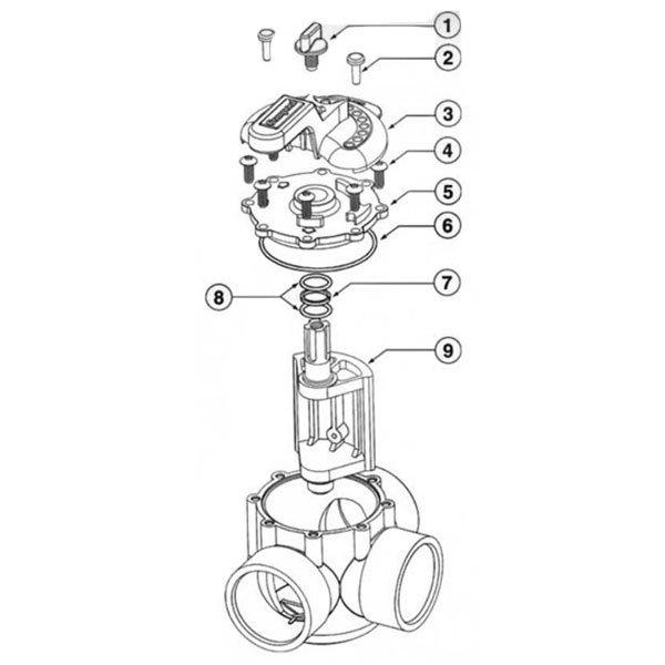 Pentair Diverter Valves 2-Way and 3-Way Diverter Valves: PacFab & Compool