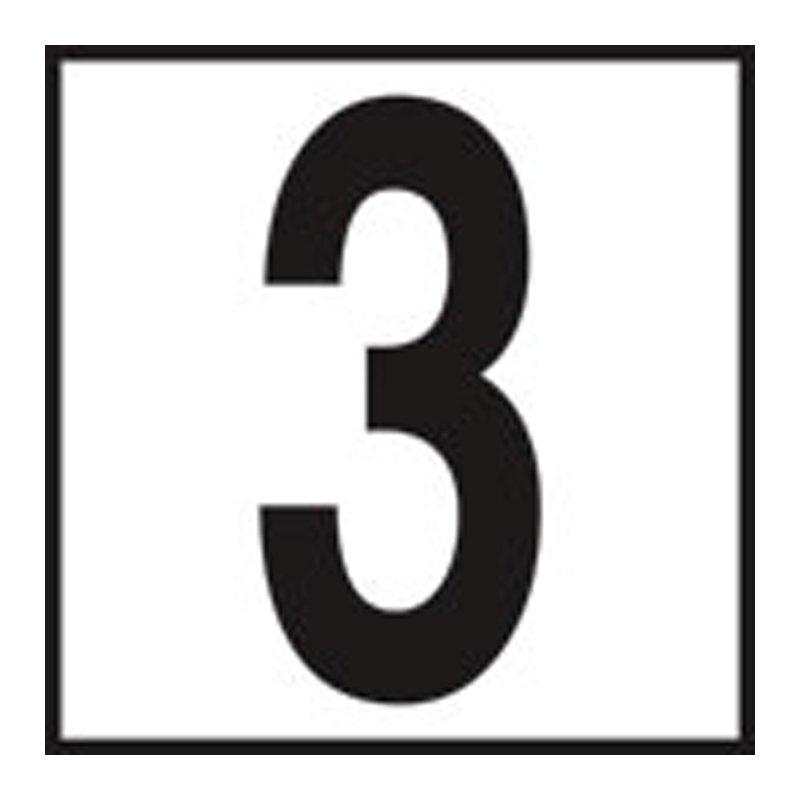 6" Smooth Ceramic 3IN Waterline Depth Marker Tile