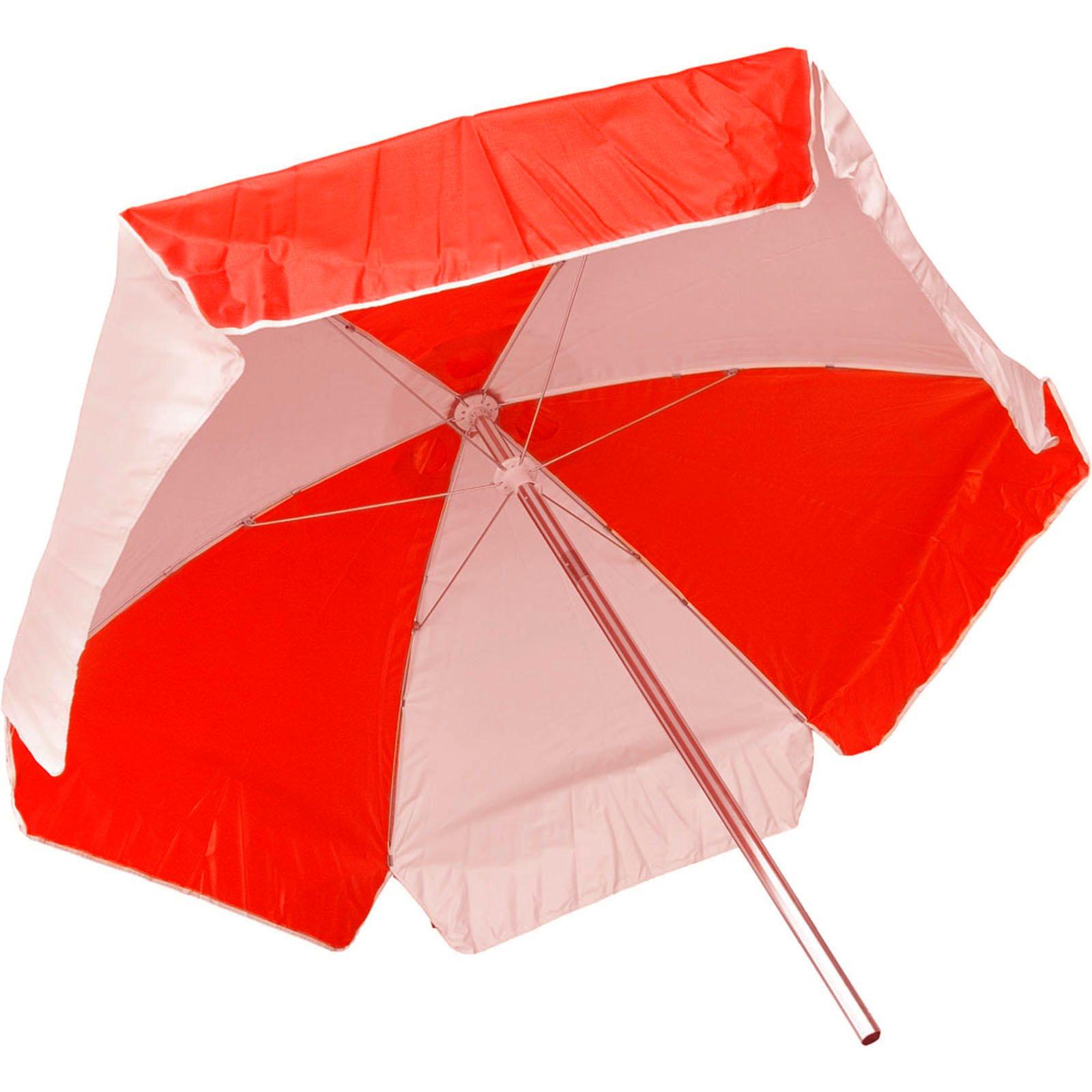 Kemp  Umbrella Kemp Red/White 6ft