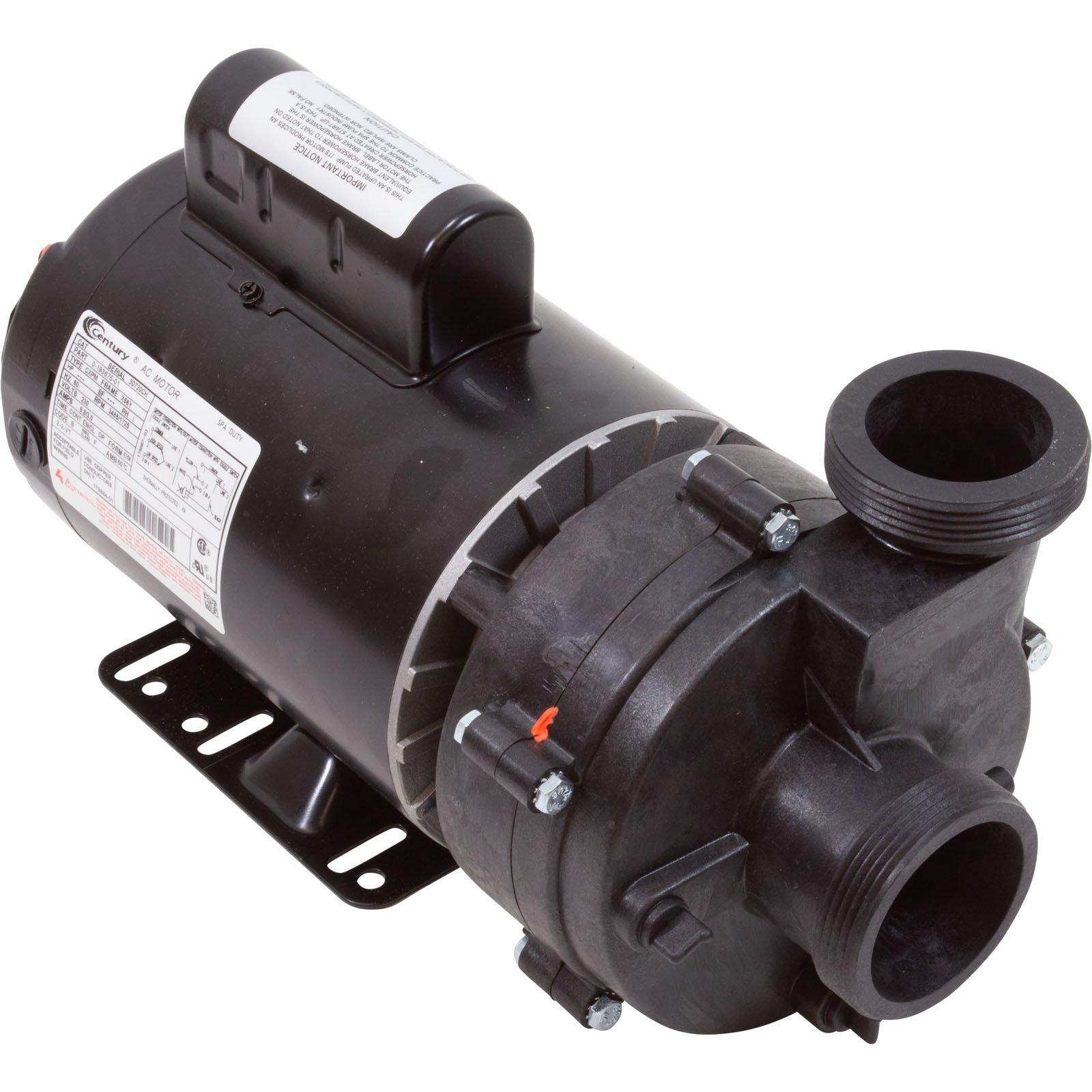5235208-S Vico Ultimax 2-Speed 2HP 56 Frame Thru-Bolt Spa Pump 2" Side Discharge 230V