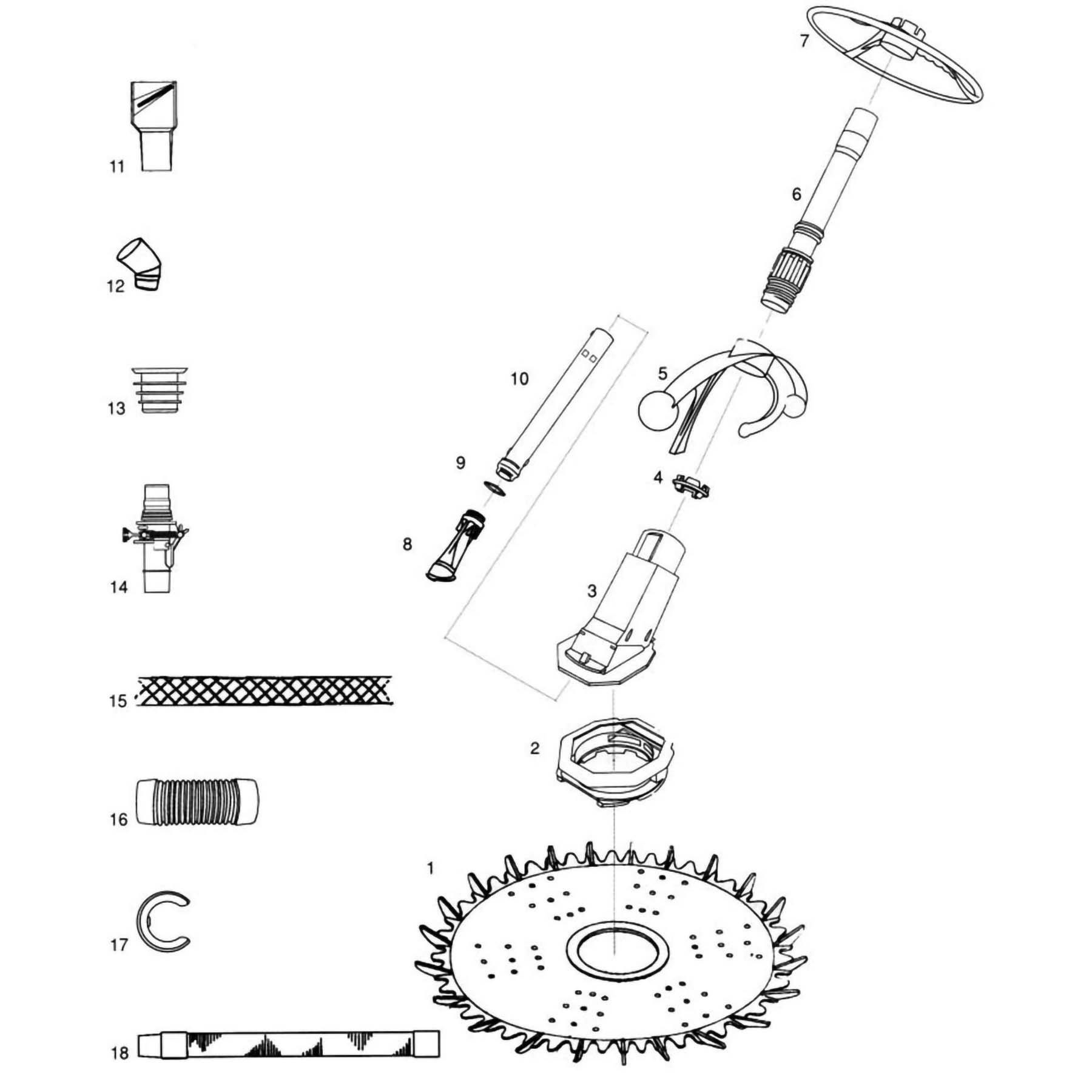 Zodiac Pacer Pool Cleaner Parts 2005 to Present