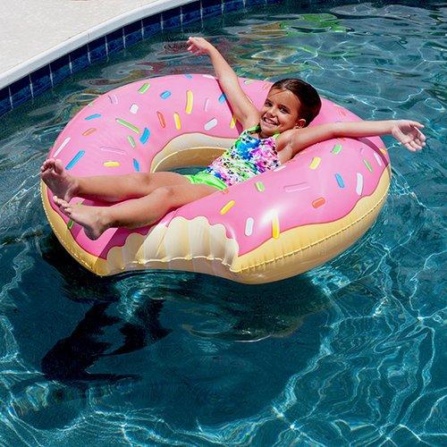Splash  Strawberry Donut Gigantic Pool Float