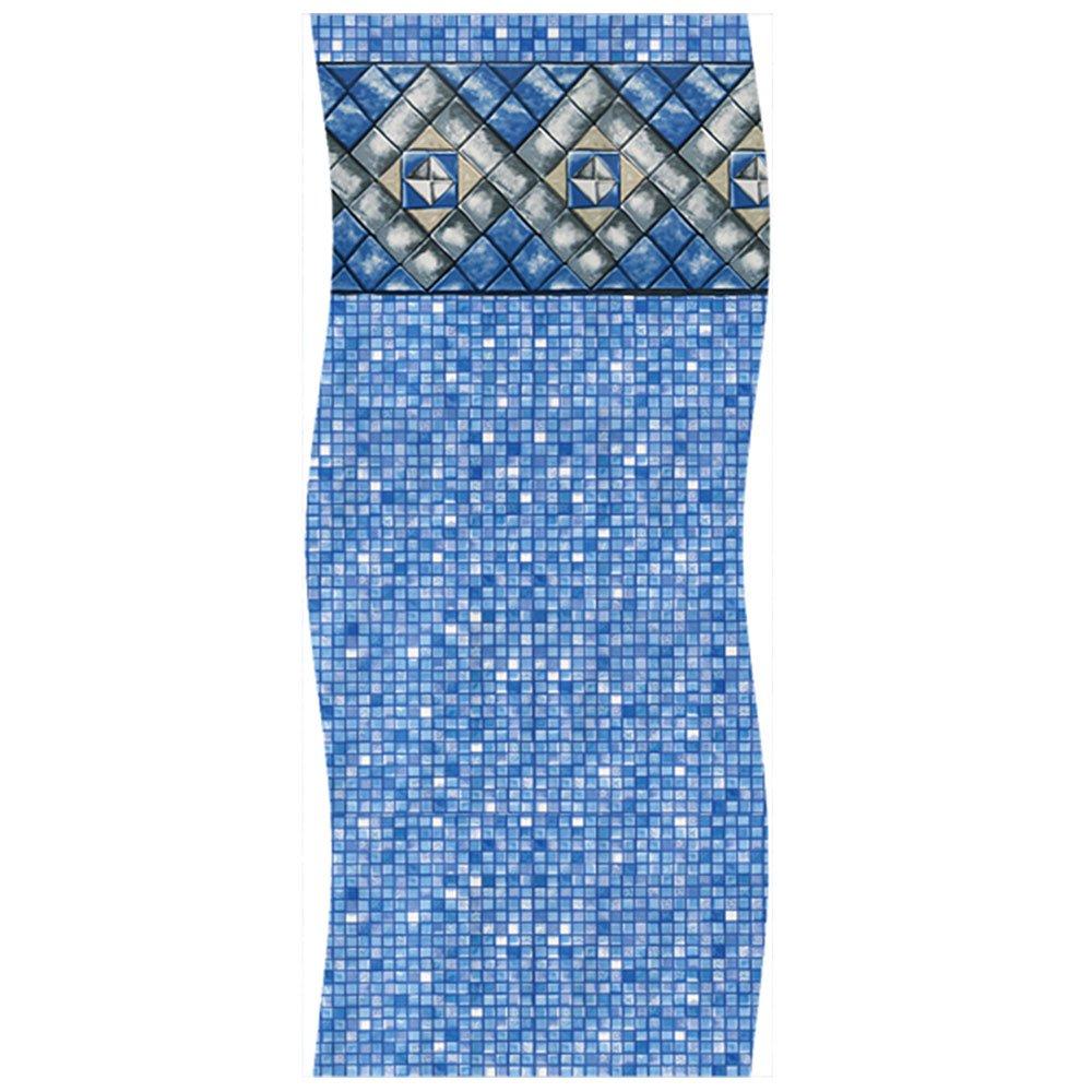 Beaded 18' Round 52 in. Depth Diamond Cube Above Ground Pool Liner, 20 Mil