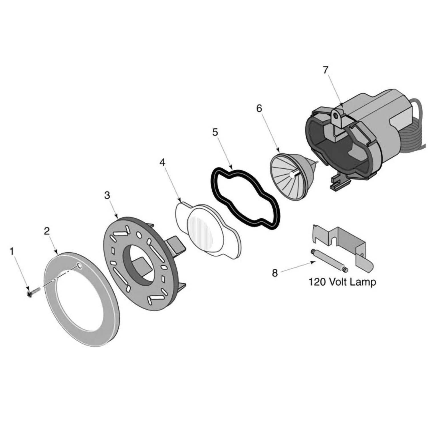 Sta-Rite Sunburst Pool Light Parts