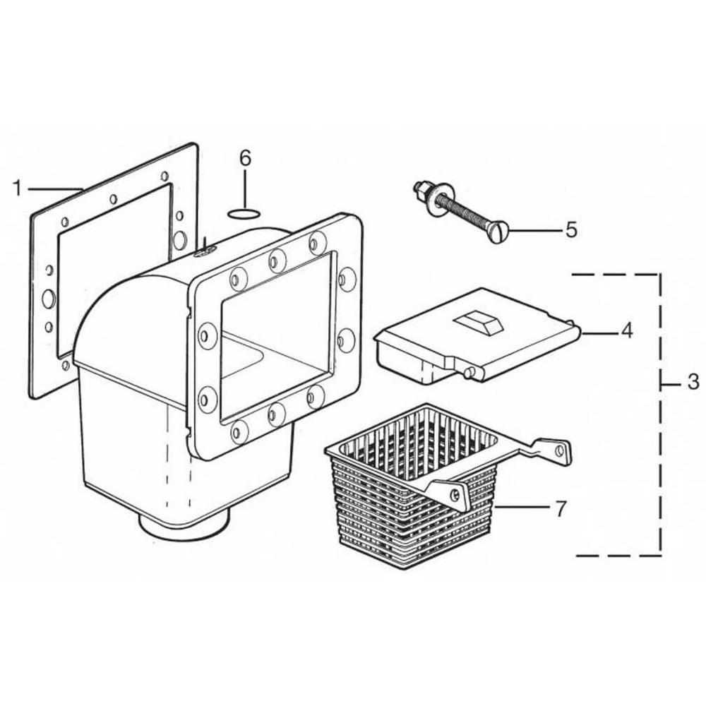 Jacuzzi SV Pool Skimmer Parts