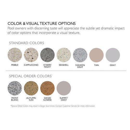 Destination Series 16" In-Pool Table, Autumn Sun Polystone