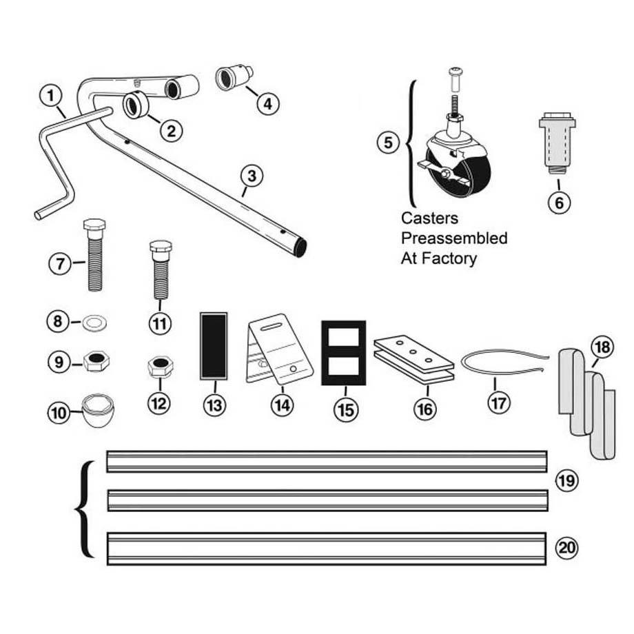 Odyssey M500 Solar Cover Reel Parts