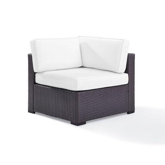 Crosley  Biscayne Corner Chair with Mist Cushions