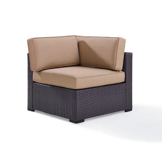 Crosley  Biscayne Corner Chair with Mist Cushions
