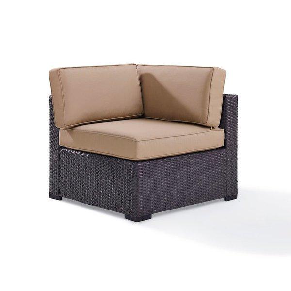 Crosley  Biscayne Corner Chair with White Cushions